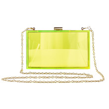 Akrylové dámske kabelky, priehľadná trojrozmerná crossbody kabelka