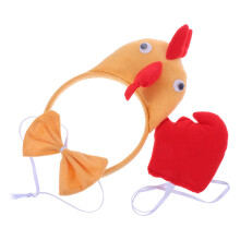 4Sets 3D Huhn Haarreif Set Cosplay Tier Zubehör Für Ostern