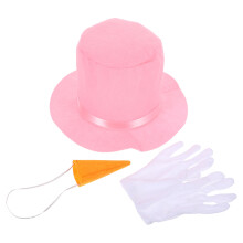 12Stk Weihnachts Schneemann Kostüm Aus Rosa Stoff Party