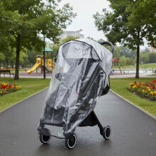 Clear Stroller Rain Cover, Universal Travel Weather Shield Breathable Baby Stroller Rain Cover for Windproof, Waterproof, Protect from Sun Dust Snow