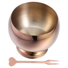 3Sets Eisbecher Mit Fuß Roségold, Vielseitige Dessertschale