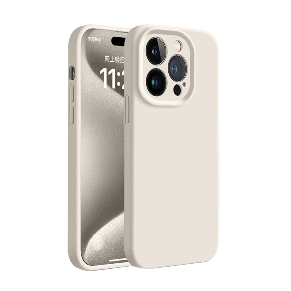 Liquid Silicone Case For Iphone 14 Pro MaxâTriple-Layer Shockproof, Dustproof, Camera-Protected, Scratch-Resistant, Slim & White 9180479660873