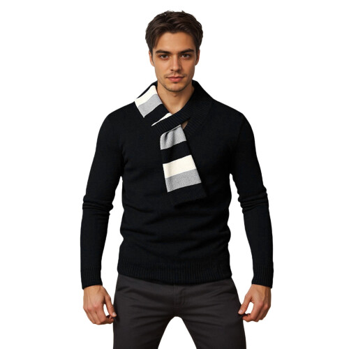 Men's Ugly Christmas Sweater Thick Knit Pullover