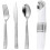 Set di posate usa e getta Silver Hammer Design da 50 pezzi 1