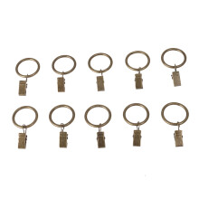 TOYMYTOY Függönygyűrű Csipesszel Bronz Acél10Db3.5x25mm