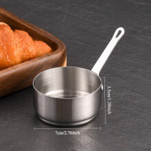 EASTIN Stainless Steel Mini Butter Warmer for Mini Milk/Coffee Warmer Milk Warmer Chocolate Melting Pot (3.38oz