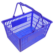 Unbranded 1pc Plastic Shopping Basket with Handles for Mall Merchandise Storage and Easy Carrying