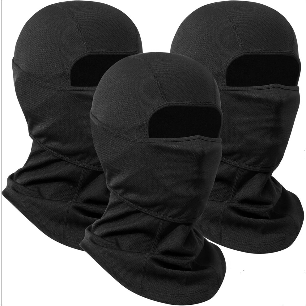 Balaclava Mask 3 Pieces Full Face Cover For Men And Women Breathable Windproof Balaclava Face Mask For Skiing & Snowboard 9557311822261