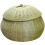 Wicker Mini Storage Basket with Lid - 11cm 1