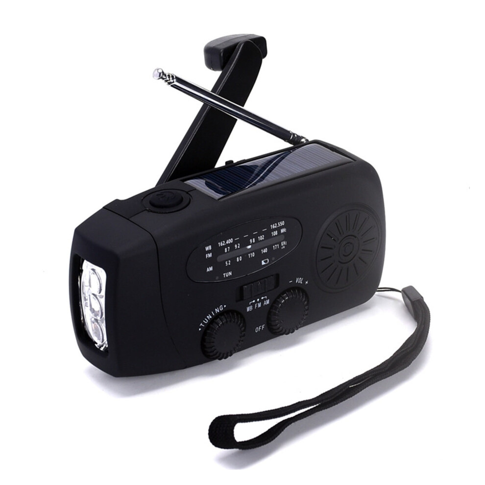 Multifunction Radio Solar Hand Crank Fm /Am /Noaa Wb Weather Radios Emergency Flashlight 2000Mah Power Bank,Easy To Operate 9357860900492