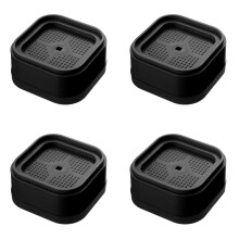4 Packs Furniture Risers, Adjustable Bed Risers Heavy Duty Stackable Bed Raisers for Table Desk Couch Chair Sofa Cabinet, Black 8cm