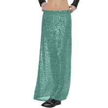Glitzerrock Miniröcke für Damen Karneval Paillettenrock für Damen Wickelrock