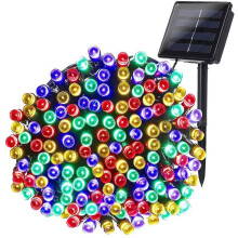 1 Pack 72ft Solar String Lights, 200 LED, 8 Modes, Waterproof, for Xmas Tree/Garden/Wedding—Compatible with Outdoor Decor