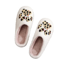 Leopardprintede hjemmesko med memory foam til kvinder og mænd