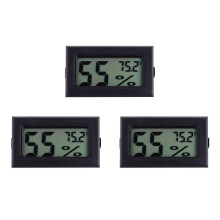 3pcs Small Digital Electronic Temperature Humidity Meters Gauge Indoor Hygrometer LCD Display for Humidors Greenhouse