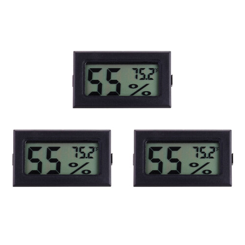 Contor digital de temperatură și umiditate, pachet de 3