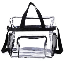 Transparente PVC-Reisetasche mit Vorderfach
