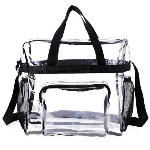 Transparente PVC-Reisetasche mit Vorderfach