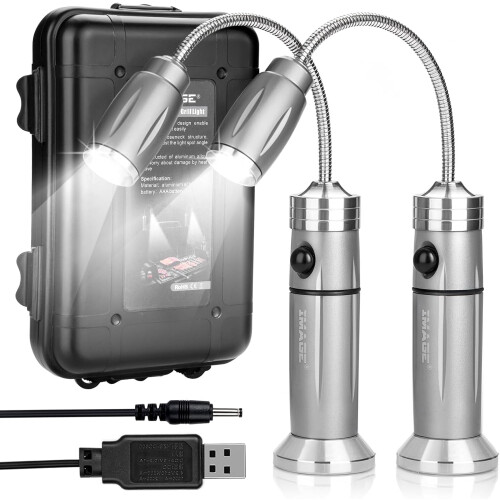 BBQ Grill Light with Magnetic Base and Gooseneck – 2 Pack