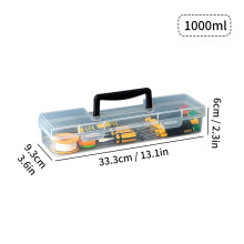 Transparent Handheld Toolbox Portable Large Capacity Thickened Plastic Hardware Tool Storage Box With Handle Tool Organizer Box
