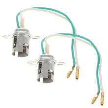OUNONA 2-Pack Iron Scooter Light Socket Replacement Parts for Easy Installation Motorcycle Accessories
