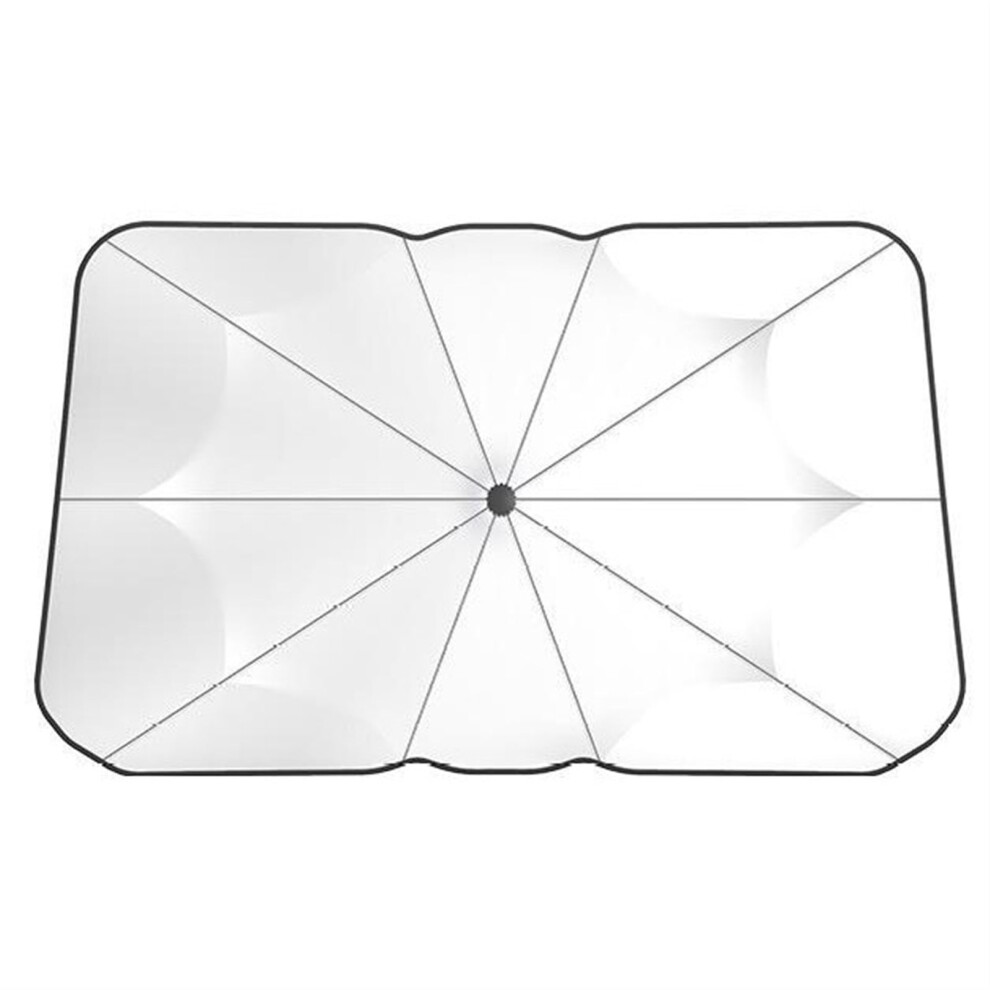 Windshield Sun Shade Umbrella, With V-Groove, Sun Protection Visor, Heat Insulation Protection, With Storage Pouch 9329345011924