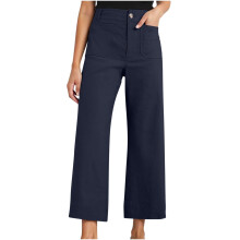 Dambyxor med hög midja, vida ben, 90-tals retrostil, casual, stretchiga plusstorlekar, vida ben, hög midja, elastiska midjefickor, lätta,
