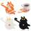 3-Piece Crochet Cat Coasters 1