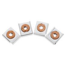 Clips de fixation murale en métal FRCOLOR pour miroirs, lot de 4