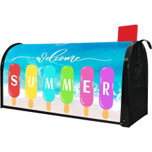 Magnetische zomerse brievenbushoes 21x18 inch met bloemenmotief