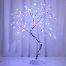 Bonsai Tree Light with Touch Switch, 108LED Multicolor Copper Wire String Lights, Battery/USB Powered, Compatible with DIY Artificial Tree Decor