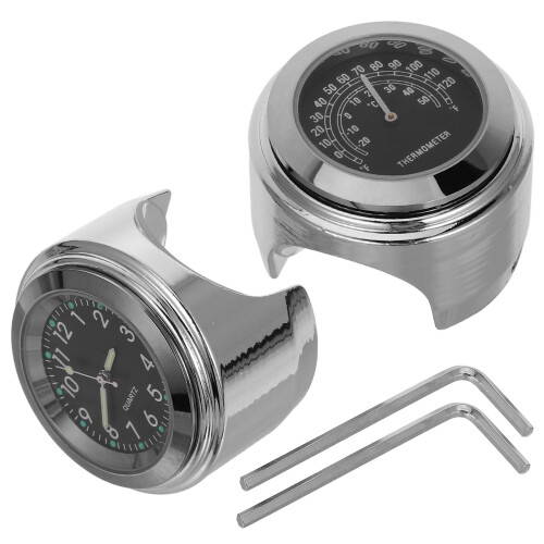 2 Pcs/set Thermometer F159 Circuit Breaker Handlebar Dial Clock