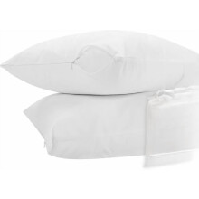 Protège-oreillers King en coton biologique certifié GOTS
