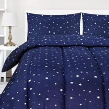 Dekbedset voor kinderen met eenhoornprint, 3-delig, tweepersoons