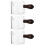 3Pièces Double Bec Verre Transparent Manche Bois 8