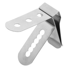 Soporte de pinza para sonda de termómetro de parrilla Worgeous, de acero inoxidable, para lecturas de temperatura en barbacoa y ahumador.