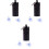 3Paires Bouchon Silicone Bleu Durable Réutilisable Protection Auditive 3