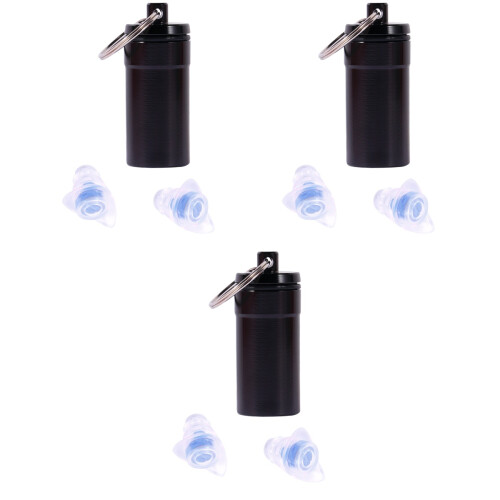 3Paires Bouchon Silicone Bleu Durable Réutilisable Protection Auditive 2
