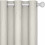 Beige darkening soundproof curtains with silver wave dots, 1
