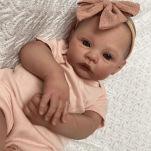 19" Realistic Reborn Baby Doll, Cloth Body, Poseable, Complete Accessories – Compatible with 3+ Years Old
