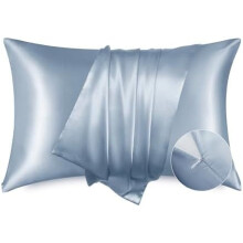 Satiinityynyliina piilovetoketjulla, 2 kpl, king size, 20 x 36 tuumaa