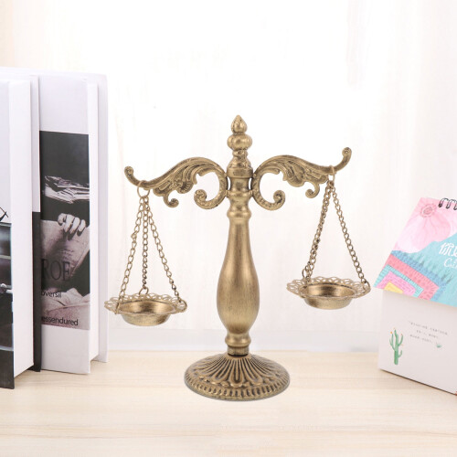 Goldene eiserne Waage, dekorative Figur