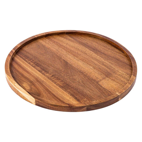 Trä Lazy Susan serveringsfat 30 cm runt