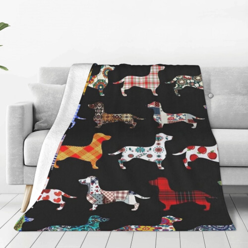 Κουβέρτα σκύλου Dachshund, άνετες, μαλακές φανελένιες κουβέρτες για σκύλους,