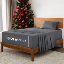 Extra diepe tweepersoonslakens - 3-delige Iconic Collection beddengoedset - Hotel luxe, ultrazachte, verkoelende lakens - Kreuk-, kleur- en