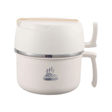 Boîte à lunch double paroi en acier inoxydable de 2300 ml avec couvercle, résistante à la rouille, facile à nettoyer, bol à soupe grande