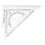 2Pcs Multifunctional Transparent Triangle Rulers for Drawing and Measuring 1