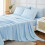Σετ σεντόνια King Size Baby Blue 6 τεμαχίων από μικροΐνες 1