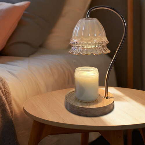 Dimmbar stearinlysvarmerlampe hvit