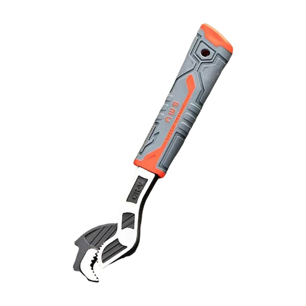 Self-Locking Pipe Wrench, Multifunctional Adjustable Pipe Tool, Industrial Grade Plumbers Pipe Vise, Quick Adjusting For Plumbing Repair Silver2 9353595357358